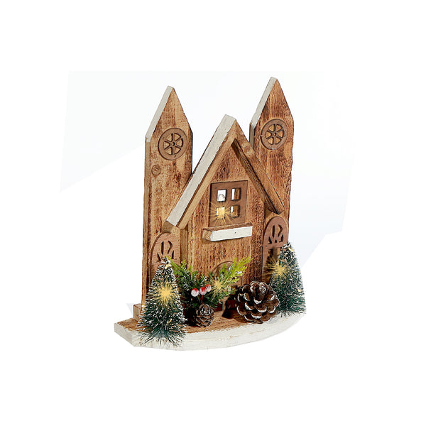 Led Natural Wooden Cathedral