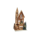 Led Natural Wooden Church With Porch