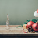 Led White and Gold Paper Cone Tree Medium 23.62"