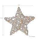 Led White and Gold Paper Star Small 11.42"