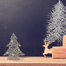 Led White and Gold Paper Christmas Tree Medium 18.90"