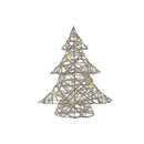Led White and Gold Paper Christmas Tree Small 15.75"