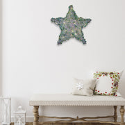 Large LED Whimsical Star Christmas Decoration, Holiday Tree Topper or Hanging Ornament, 19.7 Inch