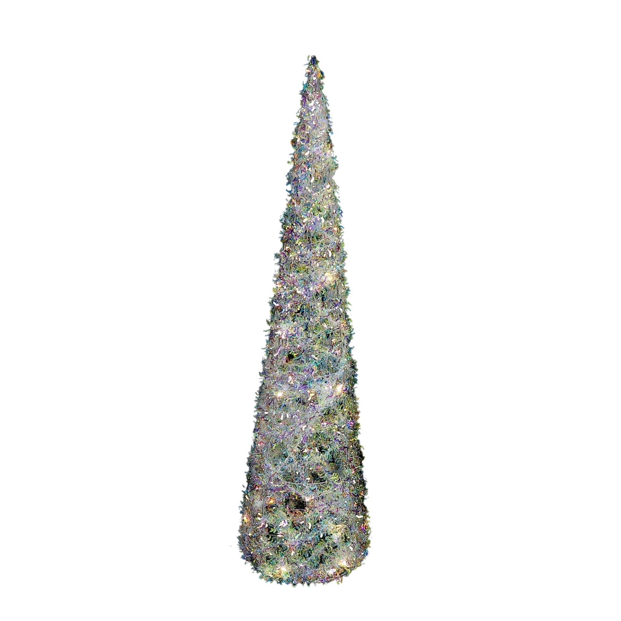 LED Whimsical Cone Tree Large 31.5" – Christmas Tabletop Decoration, Holiday Accent, Illuminated Winter Decor