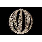 LED Lighted Gold Ball Decor Small 600 Light With Timer, Holiday Decor