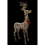 LED Lighted Gold Reindeer Decor 1000 Light With Timer, Christmas, Holiday Decor