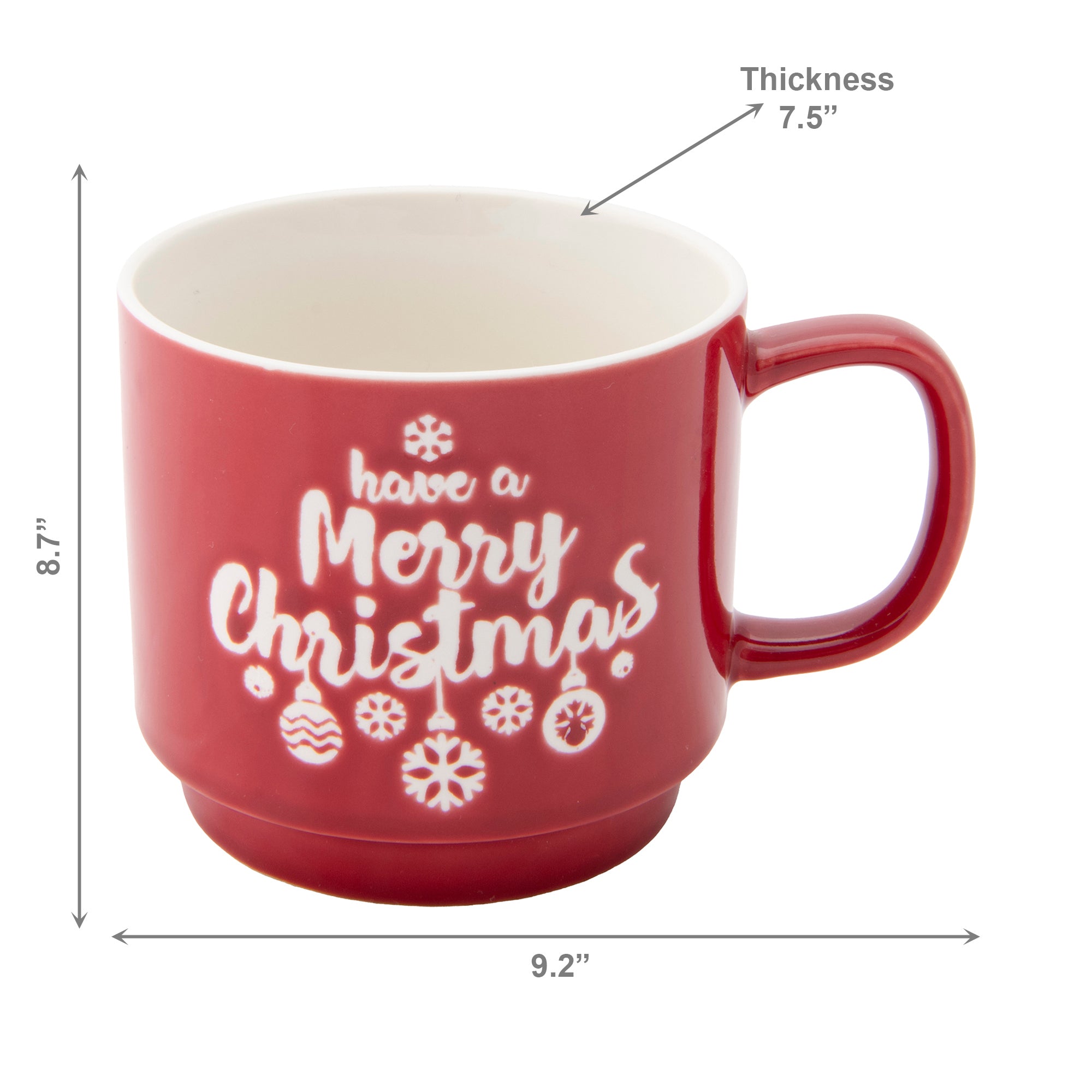 Ceramic Mug Have a Merry Christmas, Christmas, Coffee Mug, Holiday Decor- Set of 2