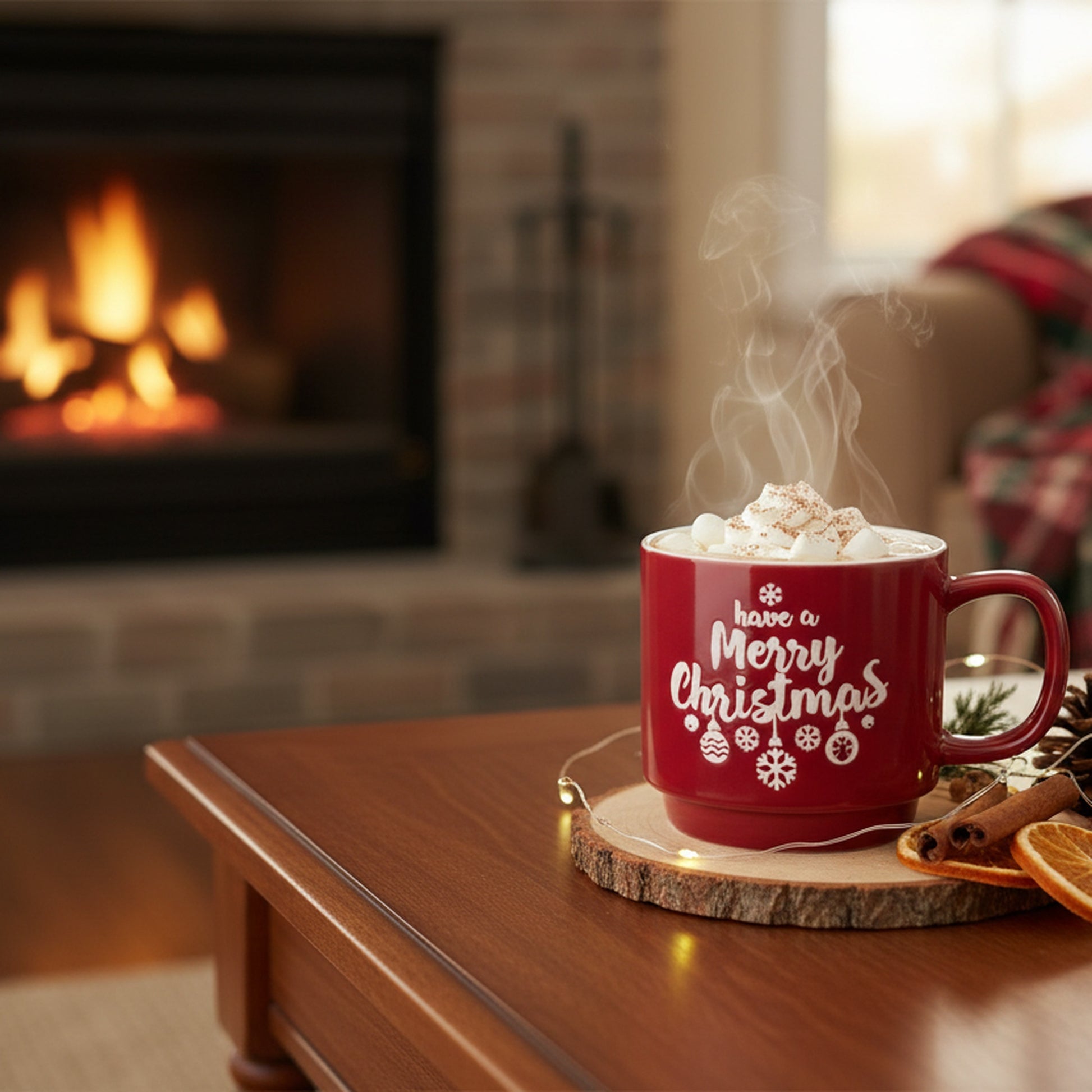 Ceramic Mug Have a Merry Christmas, Christmas, Coffee Mug, Holiday Decor- Set of 2