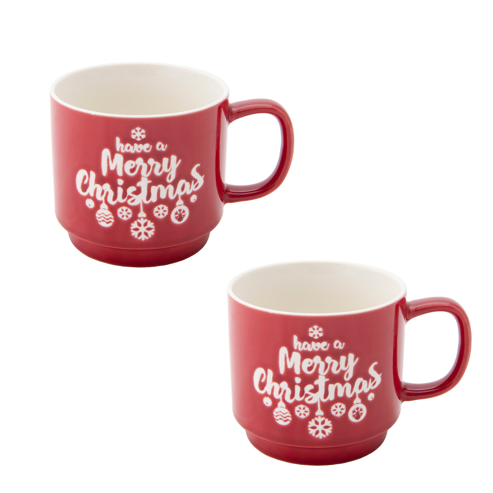 Ceramic Mug Have a Merry Christmas, Christmas, Coffee Mug, Holiday Decor- Set of 2