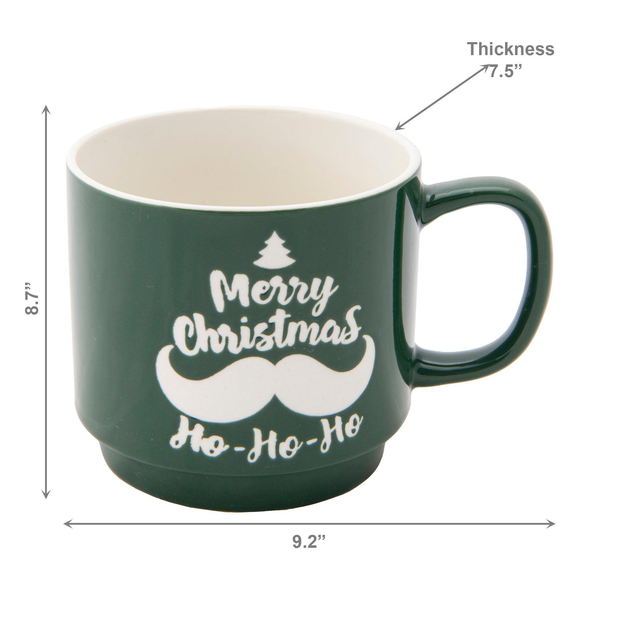 Ceramic Mug Merry Christmas, Christmas, Coffee Mug, Holiday Decor- Set of 2