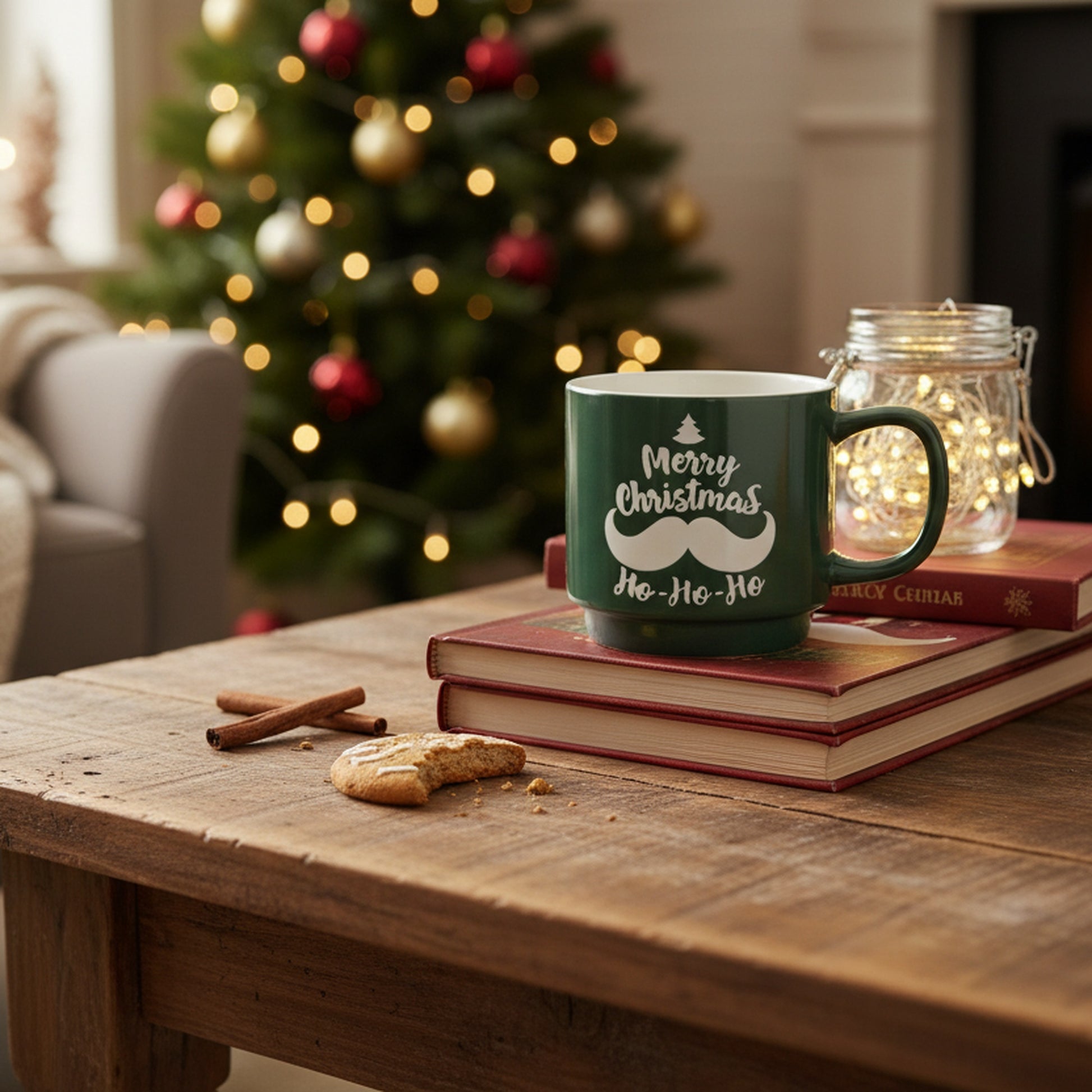 Ceramic Mug Merry Christmas, Christmas, Coffee Mug, Holiday Decor- Set of 2