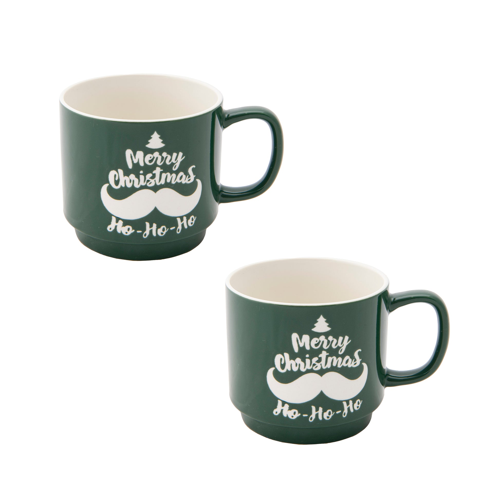 Ceramic Mug Merry Christmas, Christmas, Coffee Mug, Holiday Decor- Set of 2