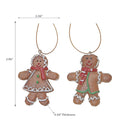 Polyresin Ginger Bread Ornament - Set of 12