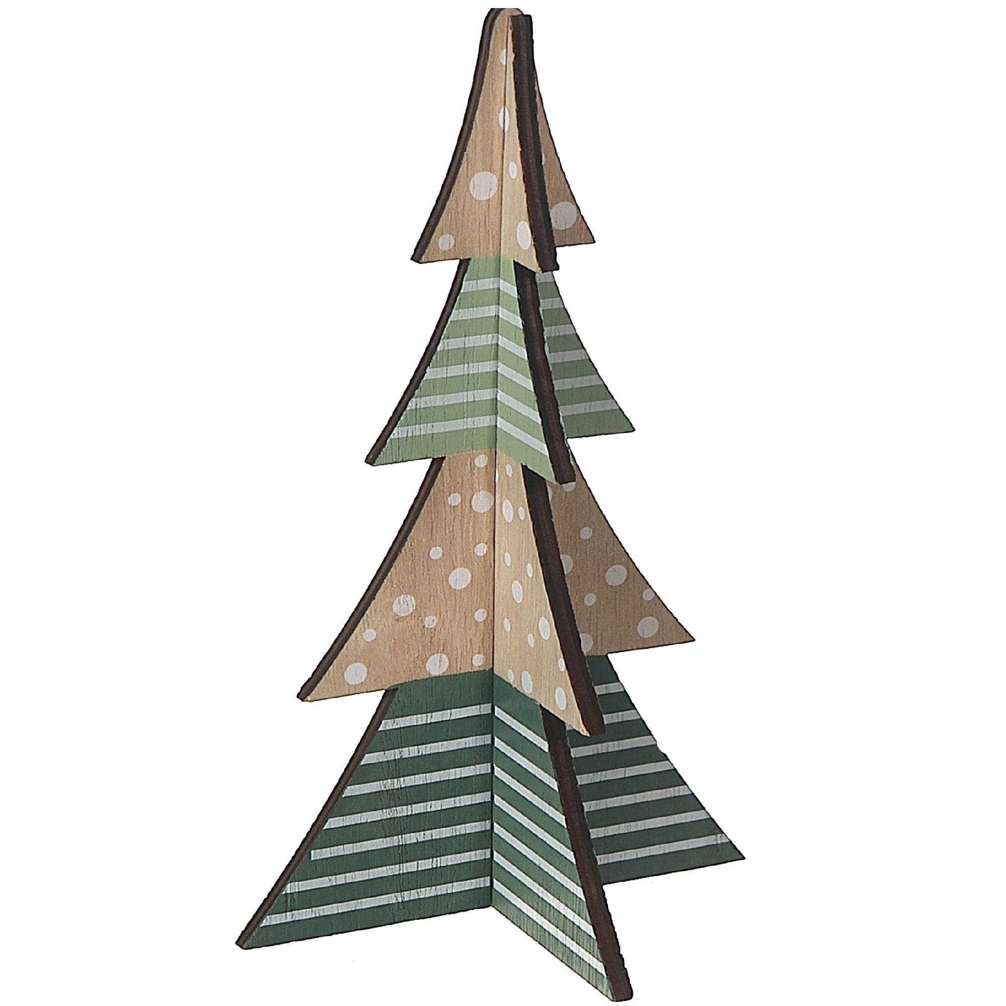 Wooden Christmas Tree Tabletop Decor, Rustic Holiday Tree Decoration Large