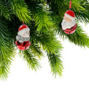 Polyresin Christmas Figure With Bell Ornament (Asstd) - Set of 12