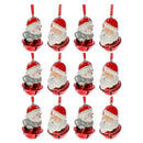 Polyresin Christmas Figure With Bell Ornament (Asstd) - Set of 12