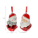 Polyresin Christmas Figure With Bell Ornament (Asstd) - Set of 12