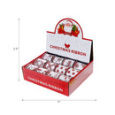 Assorted Red & White Ribbon (2.5" X 3 Y) (12/Pdq) - Set of 12