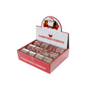 Assorted Red Pattern Burlap Ribbon (2.5" X 3 Y) (12/Pdq) - Set of 12