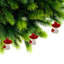 Handcrafted Mushroom Hanging Ornament - Set of 2