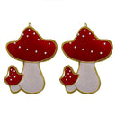 Handcrafted Mushroom Hanging Ornament - Set of 2
