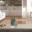 Led Cylinder Glass Stand Tree With Cardinal Medium