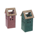 Felt House With Wooden Roof Small - Set of 2