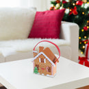 Felt Gingerbread House Basket (8") - Set of 2