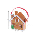 Felt Gingerbread House Basket (8") - Set of 2