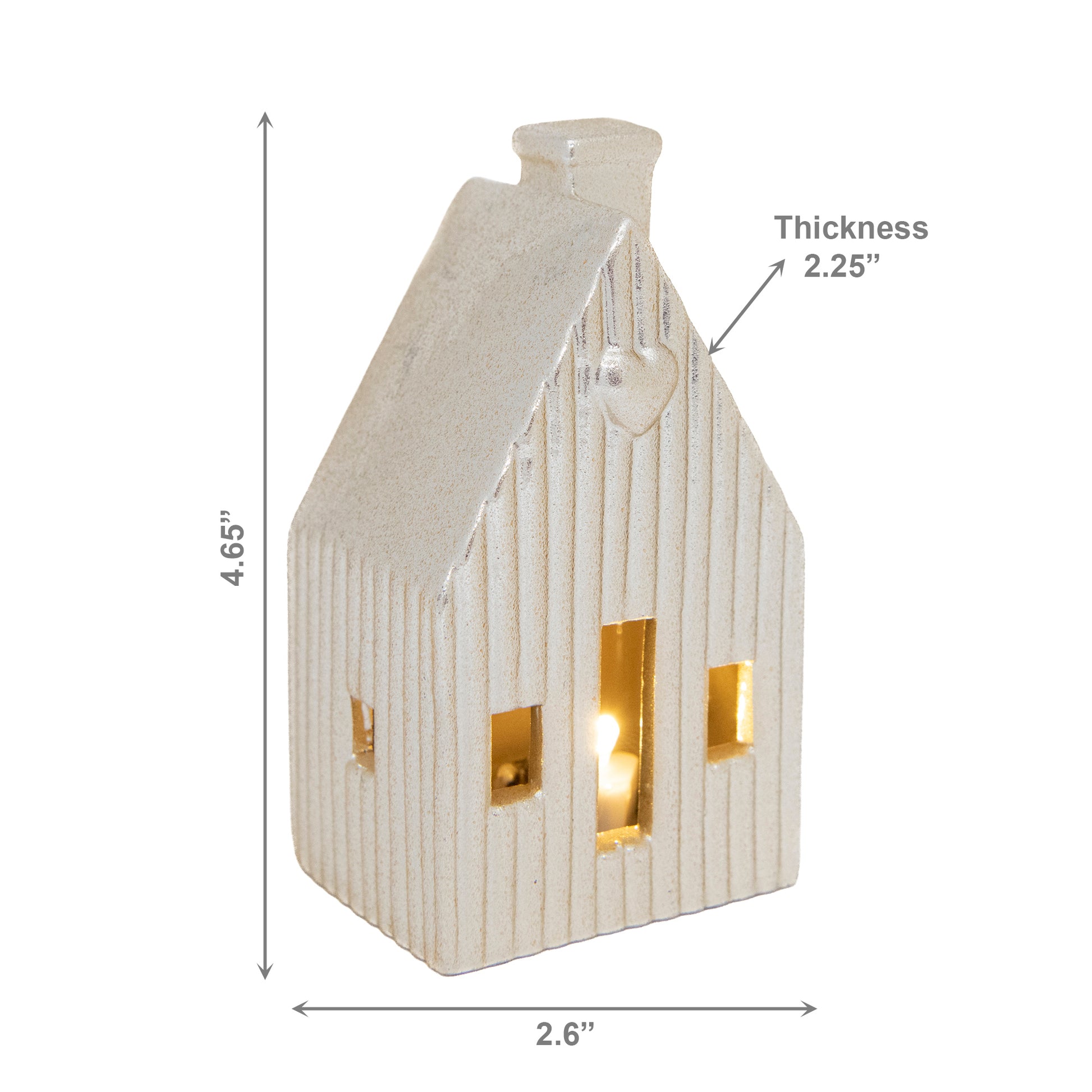 LED Porcelain Metallic House Decor Gold, Holiday Decor