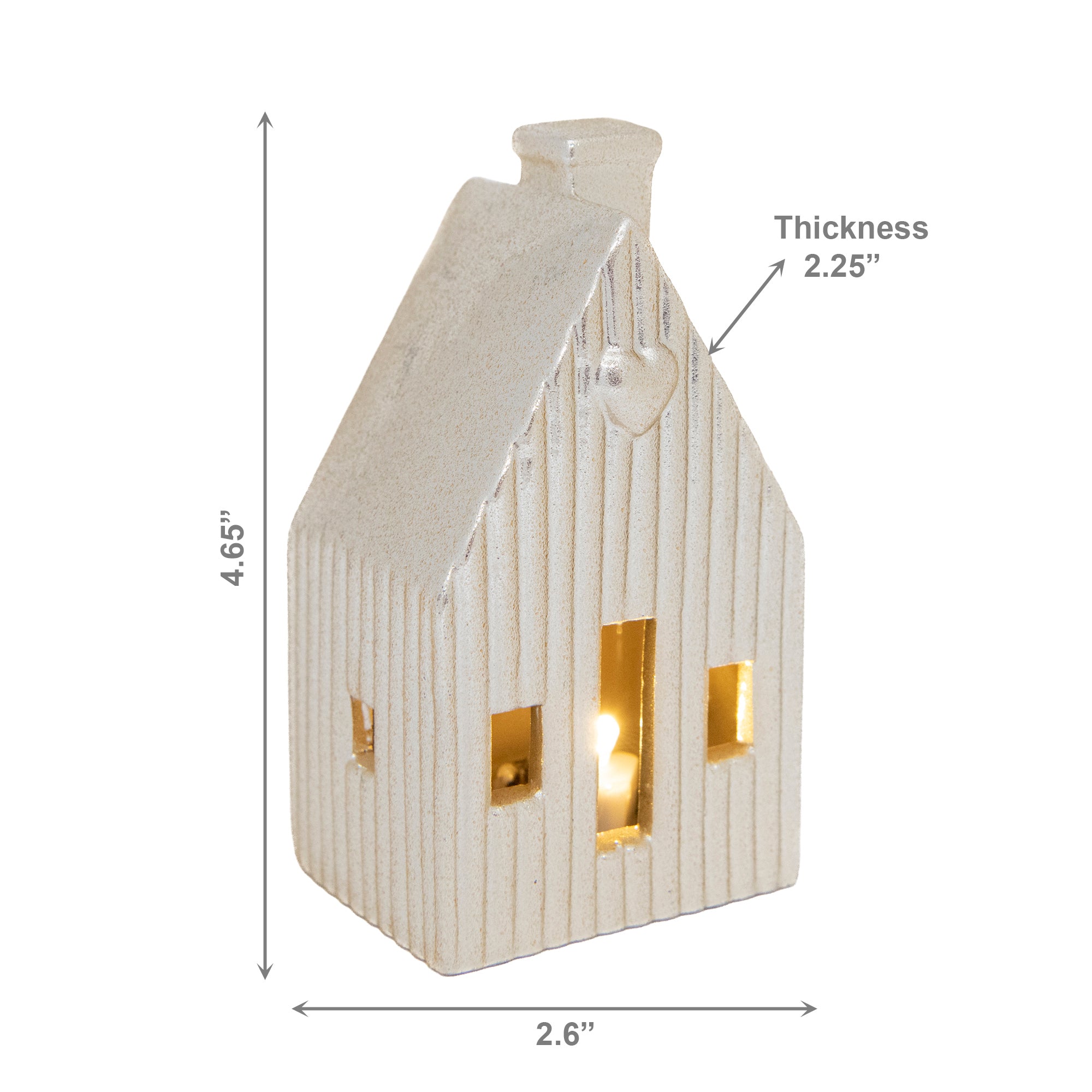 LED Porcelain Metallic House Decor Gold, Holiday Decor