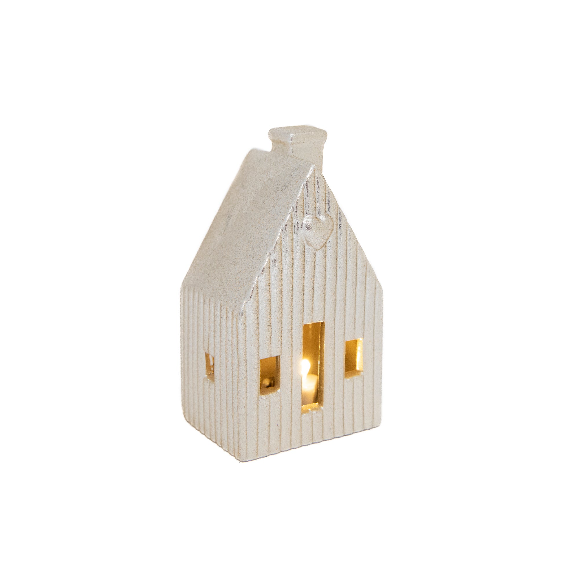 LED Porcelain Metallic House Decor Gold, Holiday Decor