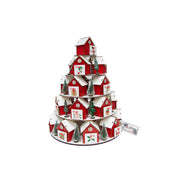 Wooden Stacking Houses Advent Calendar, Christmas, Holiday Decor