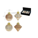 Glitter Diamond And Ball Ornament (Asstd) (12/Disp) - Set of 12