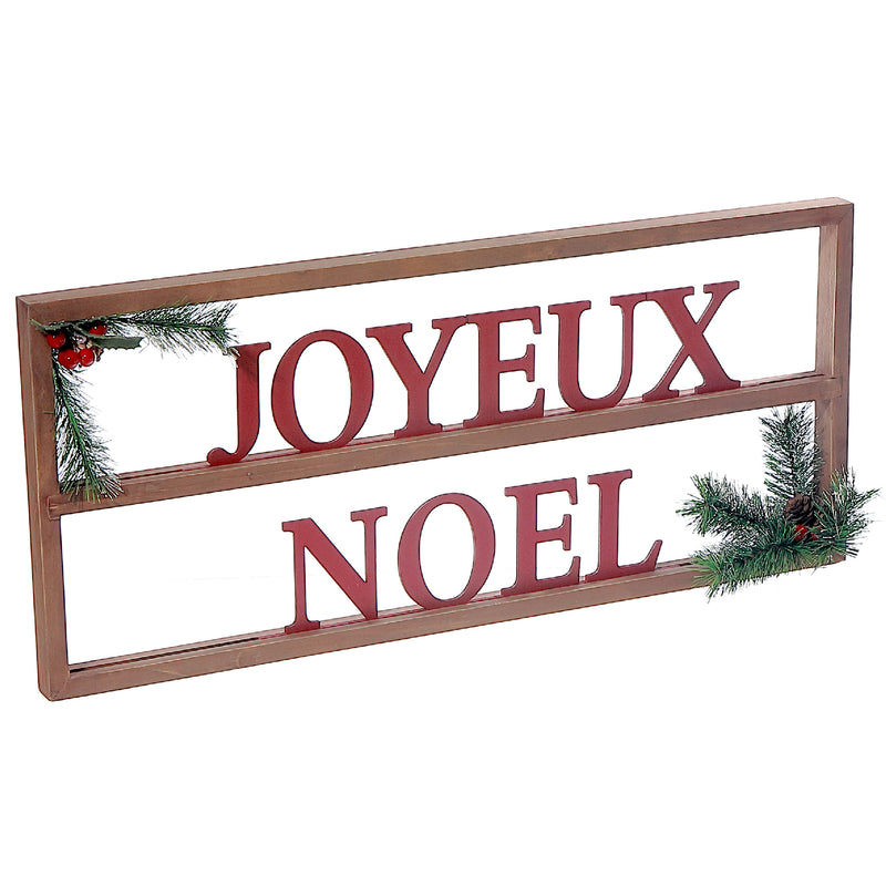 Wooden Framed Sign (Joyeux Noel)
