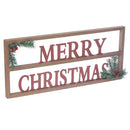 Wooden Framed Sign (Merry Christmas)
