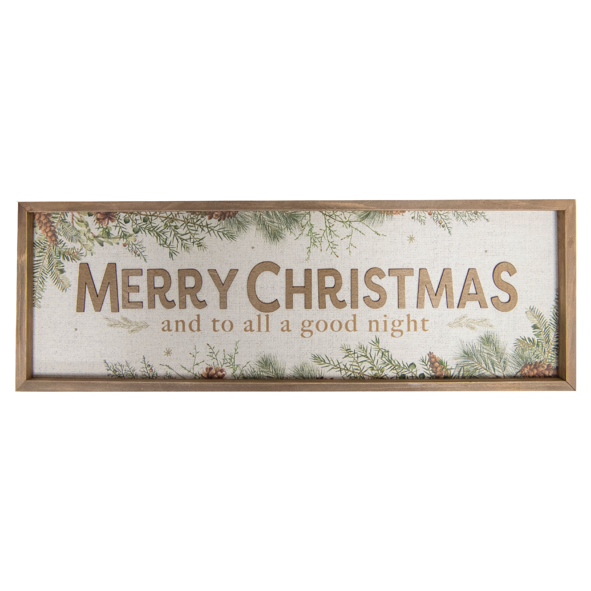 Framed MDF Wall Sign Merry Christmas and to All a Good Night, Christmas, Wall Decor, Holiday Decor