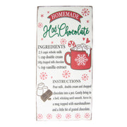 MDF Wall Sign Homemade Hot Chocolate Recipe, Christmas, Wall Decor, Holiday Decor