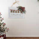 Merry Christmas Tree Wall Plaque