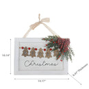 Merry Christmas Tree Wall Plaque