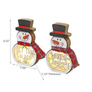 Snowman Light Up Stand Decor - Set of 2