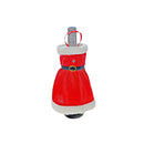 Knitted Fabric Wine Bottle Cover (Mr. & Mrs. Claus (Asstd) - Set of 2
