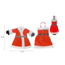 Knitted Fabric Wine Bottle Cover (Mr. & Mrs. Claus (Asstd) - Set of 2