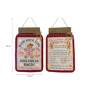 Led Fabric Wall Hanging Jar Shape (Asstd) - Set of 2