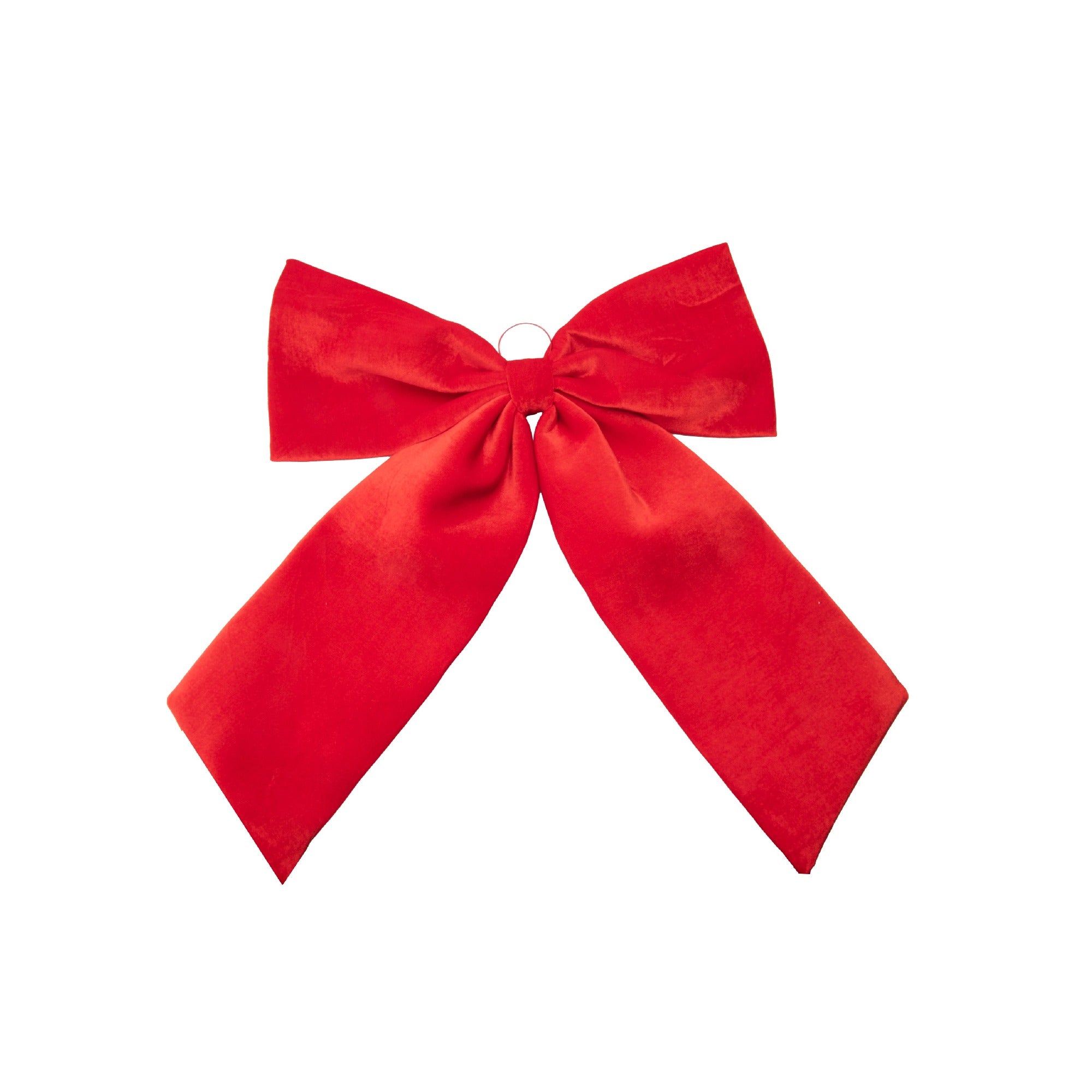 Red Velvet Bow Wall Hanger, Wall Decor, Holiday Decor- Set of 2