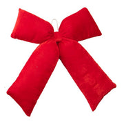 Stuffed Red Velvet Bow Wall Hanger, Wall Decor, Holiday Decor- Set of 2