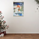 LED Barn Fabric Wall Hanging