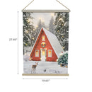 LED Chalet Fabric Wall Hanging
