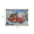 LED Red Truck Fabric Wall Hanging