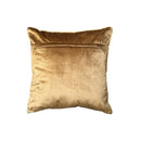 Checked Poly-Cotton Cushion With Sherpa At Back Brown Stripe - Set of 2